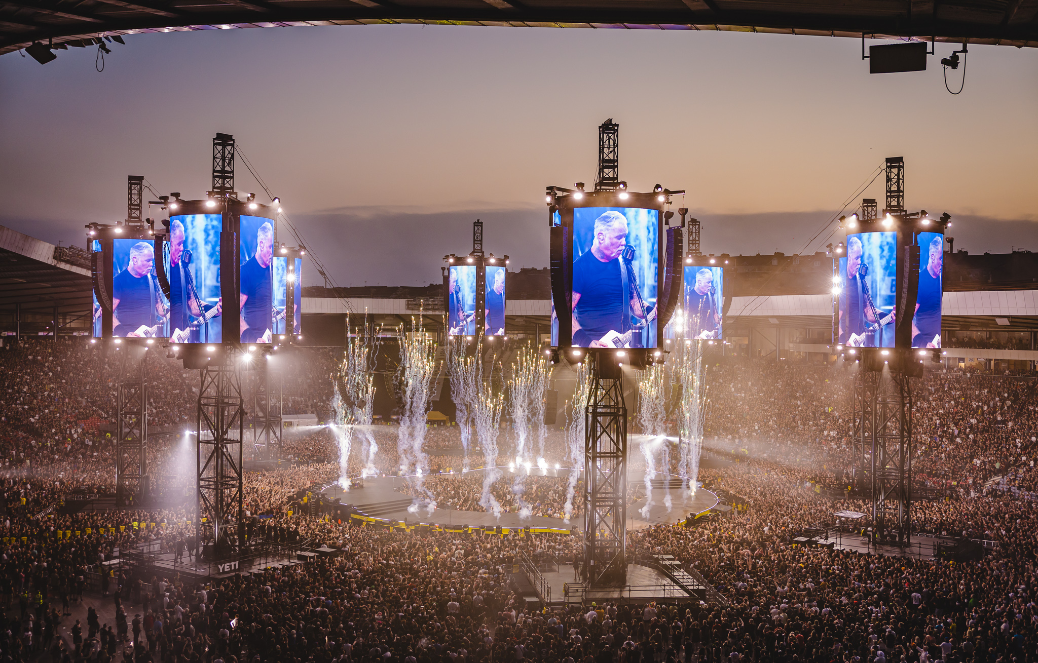 Production detail from a large-scale event environment